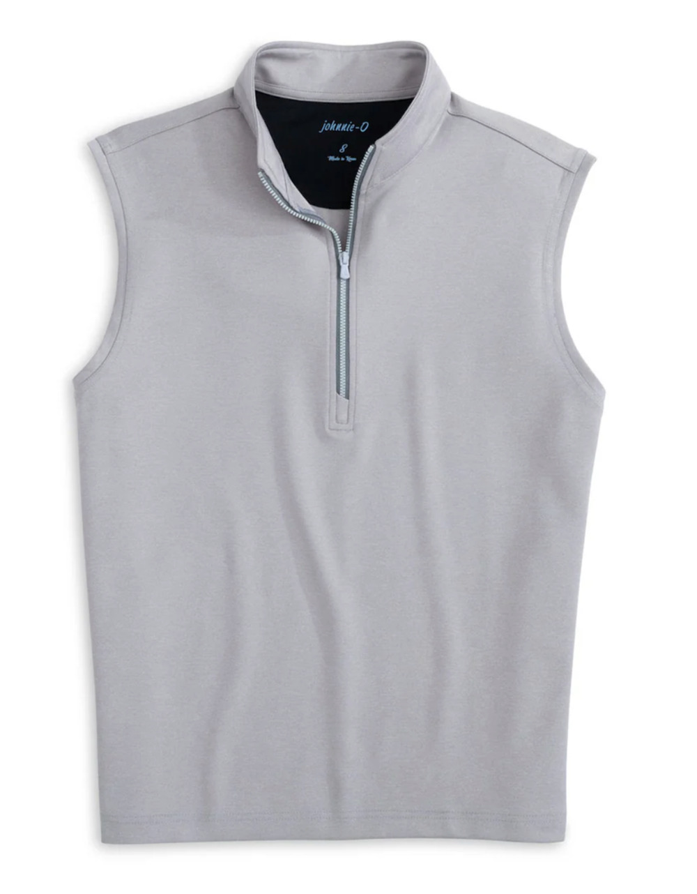 NEW JOHNNIE-O WOMEN'S QUARRY GREY DAVE 1/4 ZIP PERFORMANCE VEST TOP GOLF SZ S